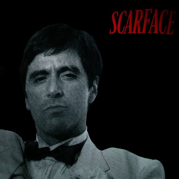 scarface al apacino profile L tee - mob mafia crime classic movie godfather don - Picture 1 of 4